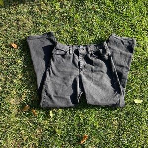 Vintage Lee black denim wide leg jeans